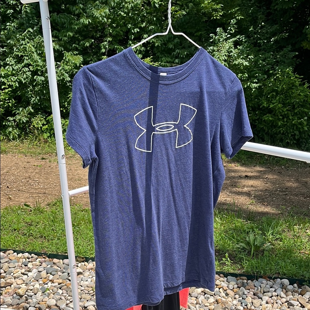 Under Armour Navy Blue Tee with Logo
